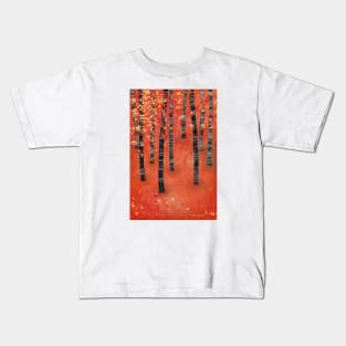 Aspen Birch Tree Forest Kids T-Shirt